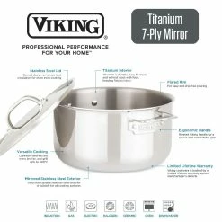 Viking Titanium 7 Ply Mirror 10-Piece Cookware Set 19 Viking Titanium 7 Ply Mirror 10-Piece Cookware Set -Cuisinart Sales Shop 7 ply titanium f b graphic 01