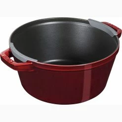 Staub Stackable Cocotte, Braiser, And Grill Pan With Lid | Grenadine -Cuisinart Sales Shop 715ps1fpcrl. ac sl1500
