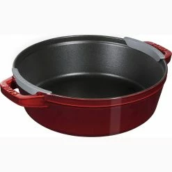 Staub Stackable Cocotte, Braiser, And Grill Pan With Lid | Grenadine -Cuisinart Sales Shop 71bmnjo9oil. ac sl1500