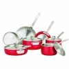 Viking Multi Ply Stainless 11-Piece Cookware Set | Red -Cuisinart Sales Shop 71h9arbozal. ac sl1500