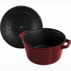 Staub Stackable Cocotte, Braiser, And Grill Pan With Lid | Grenadine -Cuisinart Sales Shop 71vb wk 76l. ac sl1500