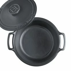 Emile Henry 6-Quart Sublime Stewpot | Graphite -Cuisinart Sales Shop 734760 sublime dutch oven top open