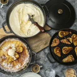 Staub Stackable Cocotte, Braiser, And Grill Pan With Lid | Black -Cuisinart Sales Shop 750050255