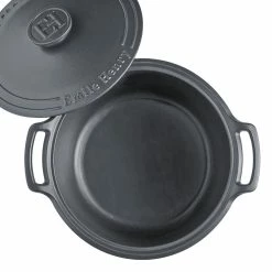 Emile Henry 7.5-Quart Sublime Stewpot | Graphite -Cuisinart Sales Shop 774770 sublime dutch oven top open