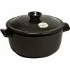 Emile Henry 4.2 Qt. Round Dutch Oven | Charcoal -Cuisinart Sales Shop 794540 emile henry 4 2 dutch oven black