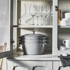 Staub Stackable Cocotte, Braiser, And Grill Pan With Lid | Graphite Grey -Cuisinart Sales Shop 81hpavvlmrl. ac sl1500