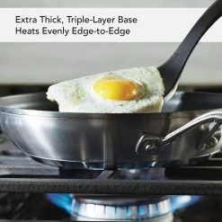 KitchenAid Non-Electrics KitchenAid Stainless Steel 3-Ply Base Fry Pan | 9.5" -Cuisinart Sales Shop 81lq1 r5q3l. ac sl1500