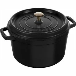 Staub 5 Qt Tall Cocotte | Black