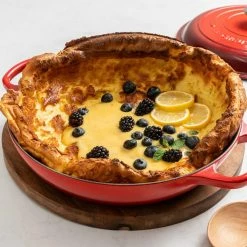 Le Creuset 3.5 Qt. Signature Enameled Cast Iron Braiser With Stainless Steel Knob | Cerise/Cherry Red -Cuisinart Sales Shop cer2