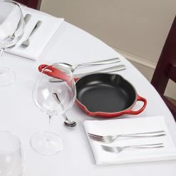 Le Creuset 6" Signature Enameled Cast Iron Skillet | Cerise/Cherry Red -Cuisinart Sales Shop ceriseskillet2