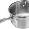 Chantal 21 Steel Induction Saucepan W/ Glass Lid - 3.5 Quart -Cuisinart Sales Shop chantal 21 steel 3.5qt saucepan glass lid slin35 2035 compressed