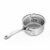 Chantal 21 Steel Induction Saucepan W/ Glass Lid - 1 Quart -Cuisinart Sales Shop chantal 21 steel induction saucepan with glass lid 1 qt slin35 140 1