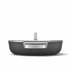 SMEG 4 Qt. Nonstick Deep Pan With Lid | Black -Cuisinart Sales Shop ckfd2811blm 5