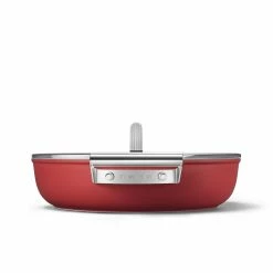 SMEG 4 Qt. Nonstick Deep Pan With Lid | Red -Cuisinart Sales Shop ckfd2811rdm 5