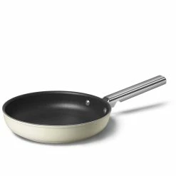 SMEG 9.5" Nonstick Fry Pan | Cream -Cuisinart Sales Shop ckff2401crm 1