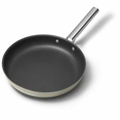 SMEG 12" Nonstick Fry Pan | Cream -Cuisinart Sales Shop ckff3001crm 2