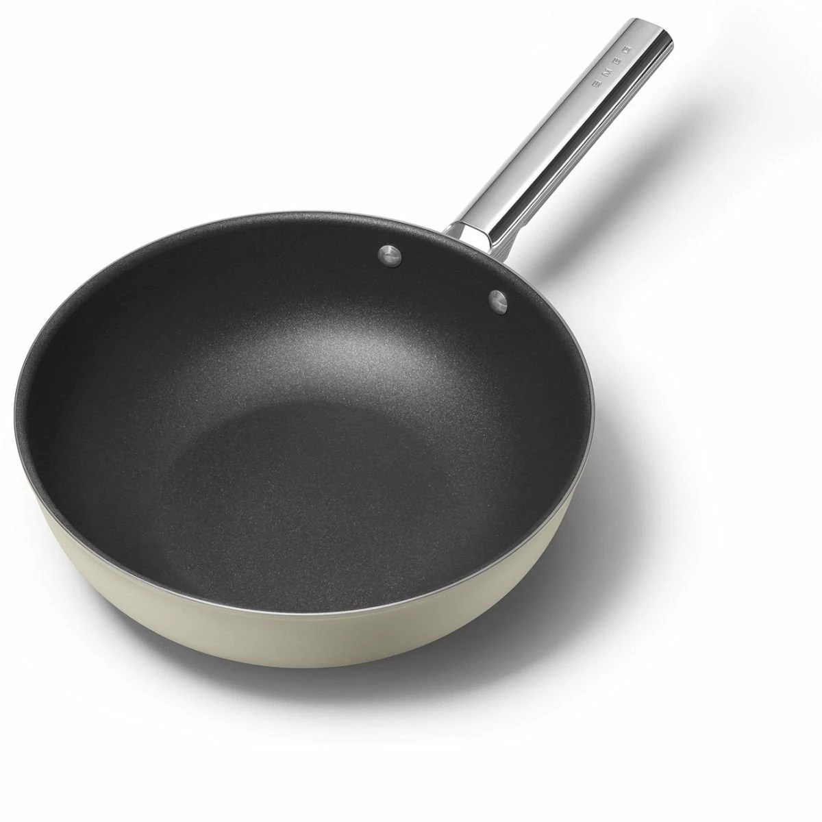 SMEG 12" Nonstick Wok | Cream 4 SMEG 12" Nonstick Wok | Cream - Image 2