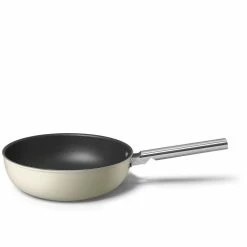 SMEG 12" Nonstick Wok | Cream 8 SMEG 12" Nonstick Wok | Cream -Cuisinart Sales Shop ckfw3001crm 3