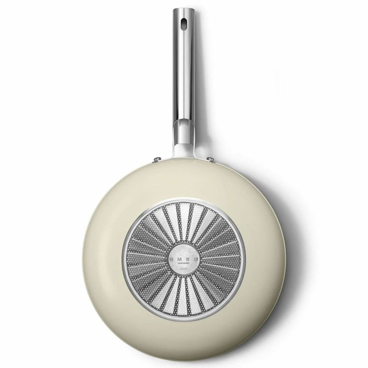 SMEG 12" Nonstick Wok | Cream 6 SMEG 12" Nonstick Wok | Cream - Image 4