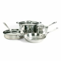 All-Clad Copper Core 5-Ply Bonded Stainless Steel Cookware Set | 7-Piece
