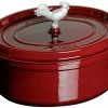 Staub 5.75 Qt. Oval Coq Au Vin Cocotte/Dutch Oven | Grenadine -Cuisinart Sales Shop coq au vin cocotte 4 25qt grenadine 9 compressed 1