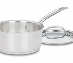 Cuisinart Chef's Classic Stainless Steel 1-Quart Saucepan With Lid