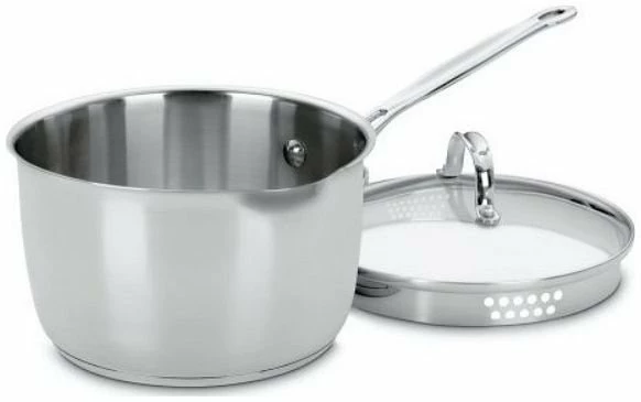Cuisinart Chef's Classic Stainless Steel 3-Quart Cook & Pour Saucepan 3 Cuisinart Chef's Classic Stainless Steel 3-Quart Cook & Pour Saucepan