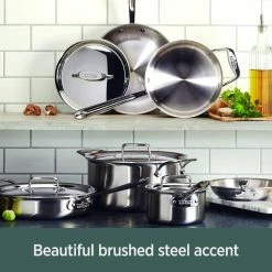 All-Clad D5 Brushed Stainless Steel Skillet | 8" -Cuisinart Sales Shop d55 11