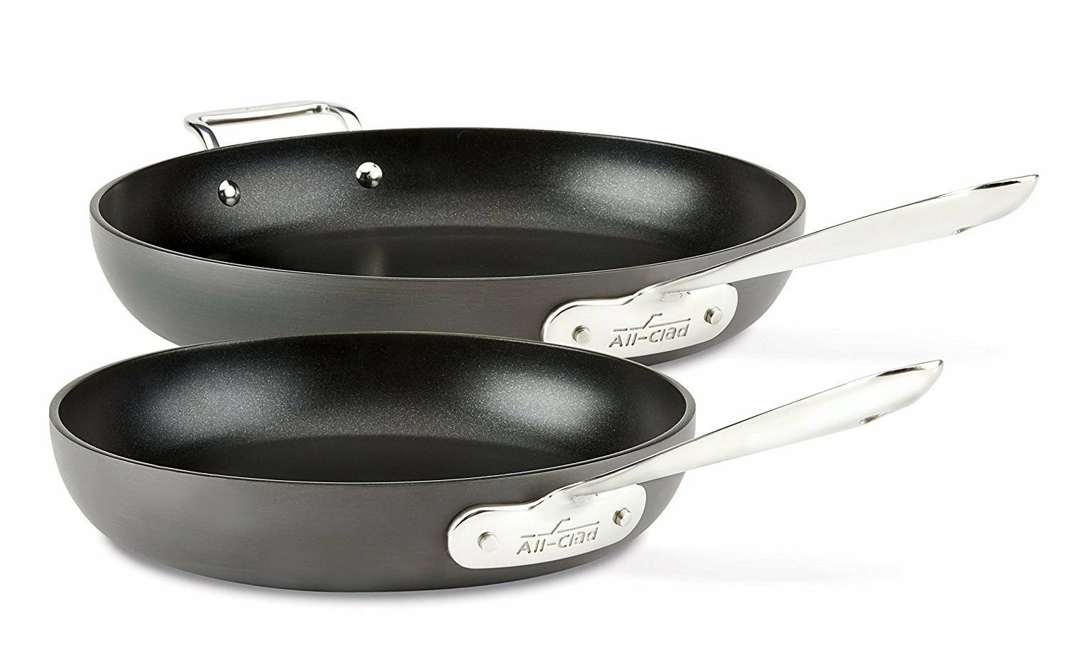 All-Clad HA1 Hard Anodized Nonstick Fry Pan Set (10" & 12") | 2-Piece 3 All-Clad HA1 Hard Anodized Nonstick Fry Pan Set (10" & 12") | 2-Piece