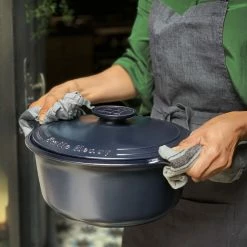 Emile Henry 7.5-Quart Sublime Stewpot | Indigo -Cuisinart Sales Shop eh 47x0 life sublime cocotte dutchoven carrying 24a2361 v