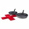 Swiss Diamond | HD 2-Piece Fry Pan Set + Pan Protectors -Cuisinart Sales Shop ekb 602pp angle 2