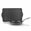 Swiss Diamond HD 9.5" Fry Pan With Griddle Set -Cuisinart Sales Shop ekb sdgriddle