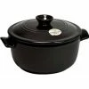 Emile Henry 2.6 Qt. Round Dutch Oven | Charcoal -Cuisinart Sales Shop emile henry 9 ceramic round dutch oven charcoal 2.6 qt 794525