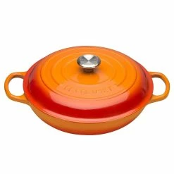 Le Creuset 10-Piece Signature Cookware Set With Stainless Steel Knobs | Flame Orange -Cuisinart Sales Shop flame main 1 1
