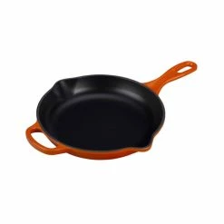 Le Creuset 5-Piece Signature Cookware Set With Stainless Steel Knobs | Flame Orange -Cuisinart Sales Shop flameskillet