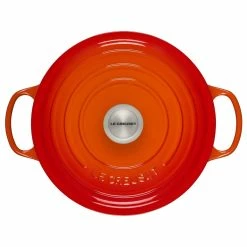 Le Creuset 5-Piece Signature Cookware Set With Stainless Steel Knobs | Flame Orange -Cuisinart Sales Shop frenchoven2