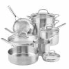 KitchenAid Non-Electrics KitchenAid Stainless Steel 3-Ply Cookware Set | 11-Piece -Cuisinart Sales Shop full set 1