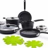 GreenPan Levels 11-Piece Nonstick Stackable Cookware Set -Cuisinart Sales Shop greenpan levels 11 piece ceramic cookware set stackable for easy storage