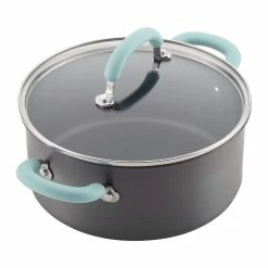 Rachael Ray 11-Piece Hard Anodized Cookware Set | Light Blue 22 Rachael Ray 11-Piece Hard Anodized Cookware Set | Light Blue -Cuisinart Sales Shop hardblue6