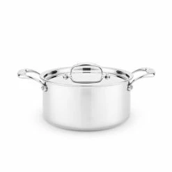 Heritage Steel Cookware Stainless Steel Sauce Pot With Lid | 4 Qt.