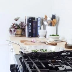 Heritage Steel Cookware Stainless Steel Fry Pan | 12" 12 Heritage Steel Cookware Stainless Steel Fry Pan | 12" -Cuisinart Sales Shop hsc 14914 hammer stahl 12in fry pan lifestyle profile shot