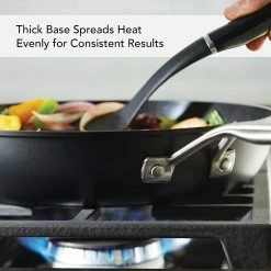 KitchenAid Non-Electrics KitchenAid 12.25" Hard Anodized Induction Fry Pan/Skillet With Lid | Nonstick -Cuisinart Sales Shop kaha12 3 1