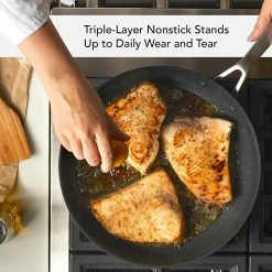 KitchenAid Non-Electrics KitchenAid 12.25" Hard Anodized Induction Fry Pan/Skillet With Lid | Nonstick -Cuisinart Sales Shop kaha12 4 1