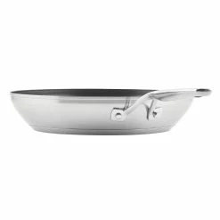 KitchenAid Non-Electrics KitchenAid 12" Stainless Steel 3-Ply Fry Pan | Nonstick -Cuisinart Sales Shop kass13