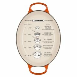 Le Creuset 5 Qt. Oval Signature Dutch Oven With Stainless Steel Knob | Flame Orange -Cuisinart Sales Shop lc oval oven guide 4