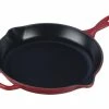 Le Creuset 11.75" Signature Enameled Cast Iron Skillet | Cerise/Cherry Red -Cuisinart Sales Shop le creuset 12 inch skillet fry pan cherry red item ls2024 3067
