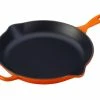 Le Creuset 11.75" Signature Enameled Cast Iron Skillet | Flame Orange -Cuisinart Sales Shop le creuset 12 inch skillet fry pan flame orange item ls2024 302