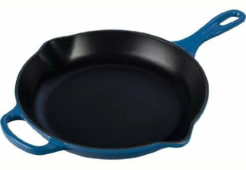 Le Creuset 11.75" Signature Enameled Cast Iron Skillet | Marseille Blue 3 Le Creuset 11.75" Signature Enameled Cast Iron Skillet | Marseille Blue