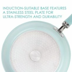 Rachael Ray 13-Piece Enameled Cookware Set | Light Blue Shimmer -Cuisinart Sales Shop lightbluecook2