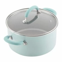 Rachael Ray 13-Piece Enameled Cookware Set | Light Blue Shimmer -Cuisinart Sales Shop lightbluecook6
